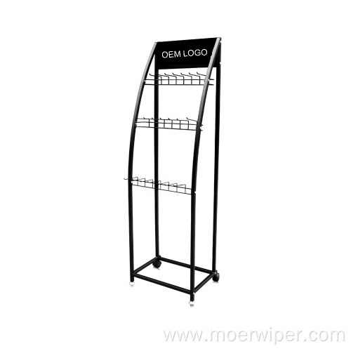 Metal Floor Wiper Blade Display Stand Rack